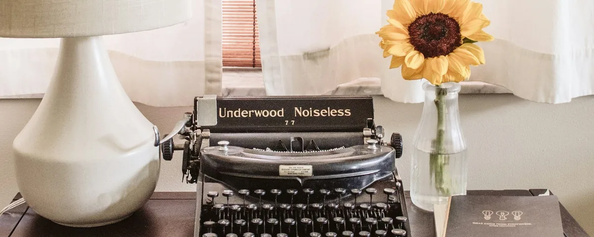 A vintage typewriter