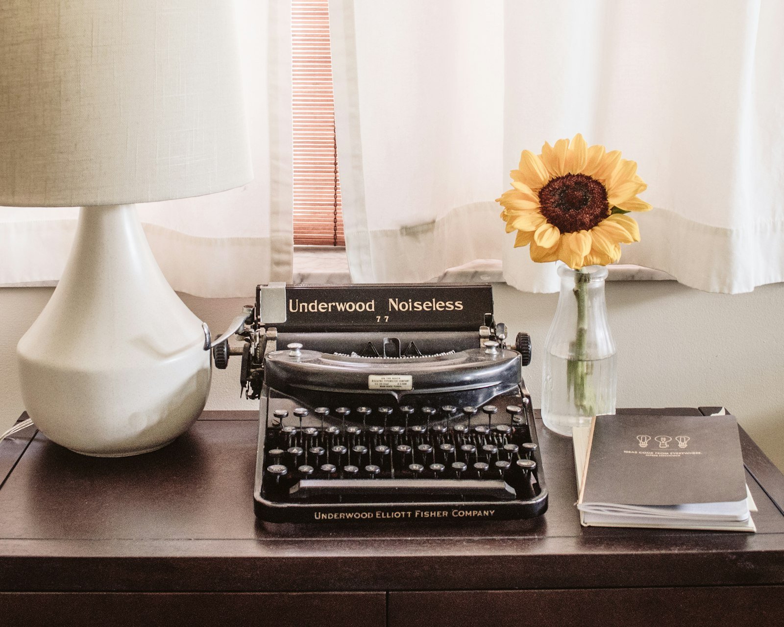 A vintage typewriter